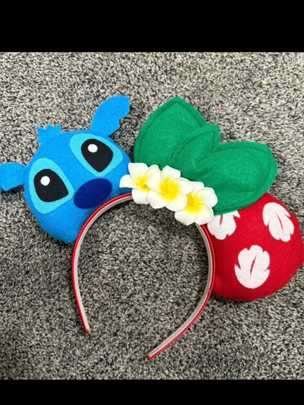 Stitch Minnie Ears Headband - Blue, Red, Green